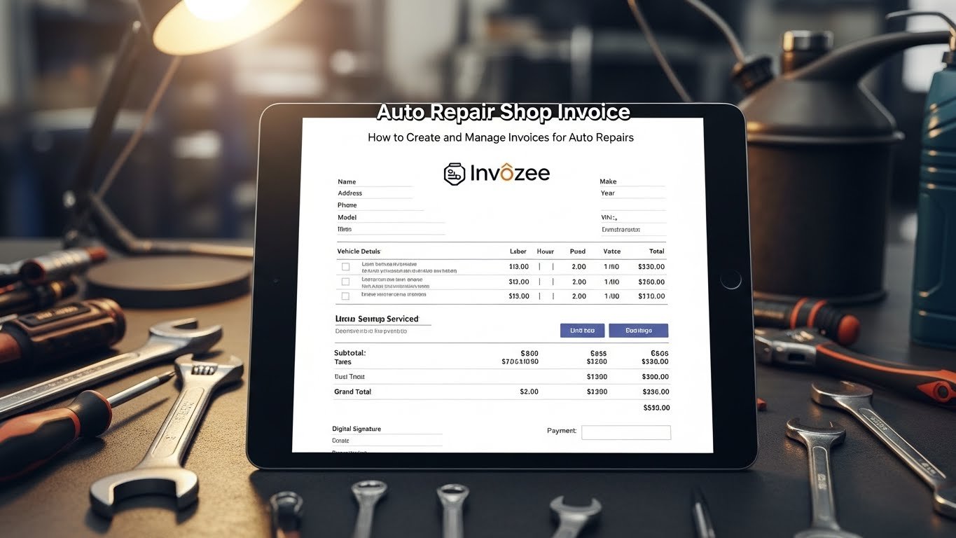 Auto Repair Shop Invoice