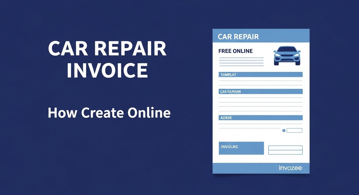 Car repair invoice template