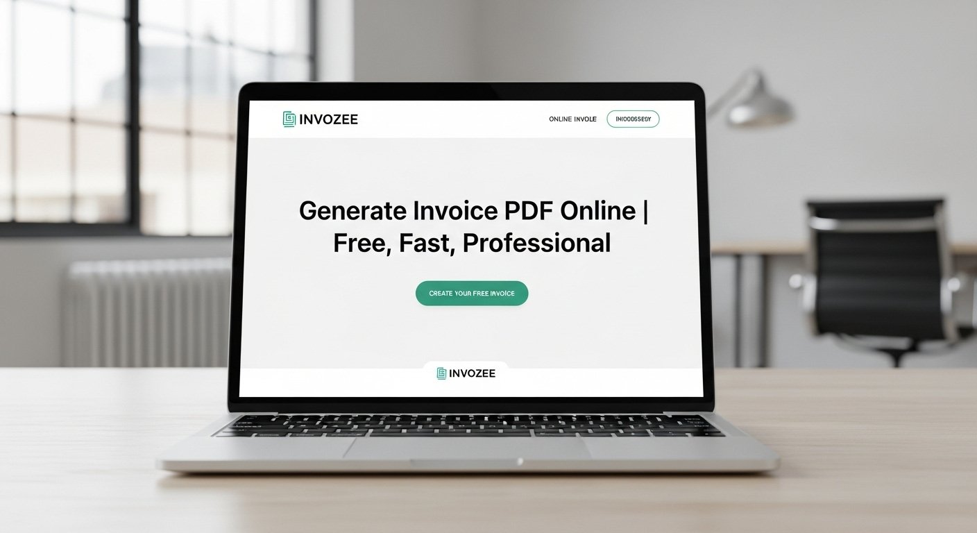 Generate invoice PDF online with Invozee