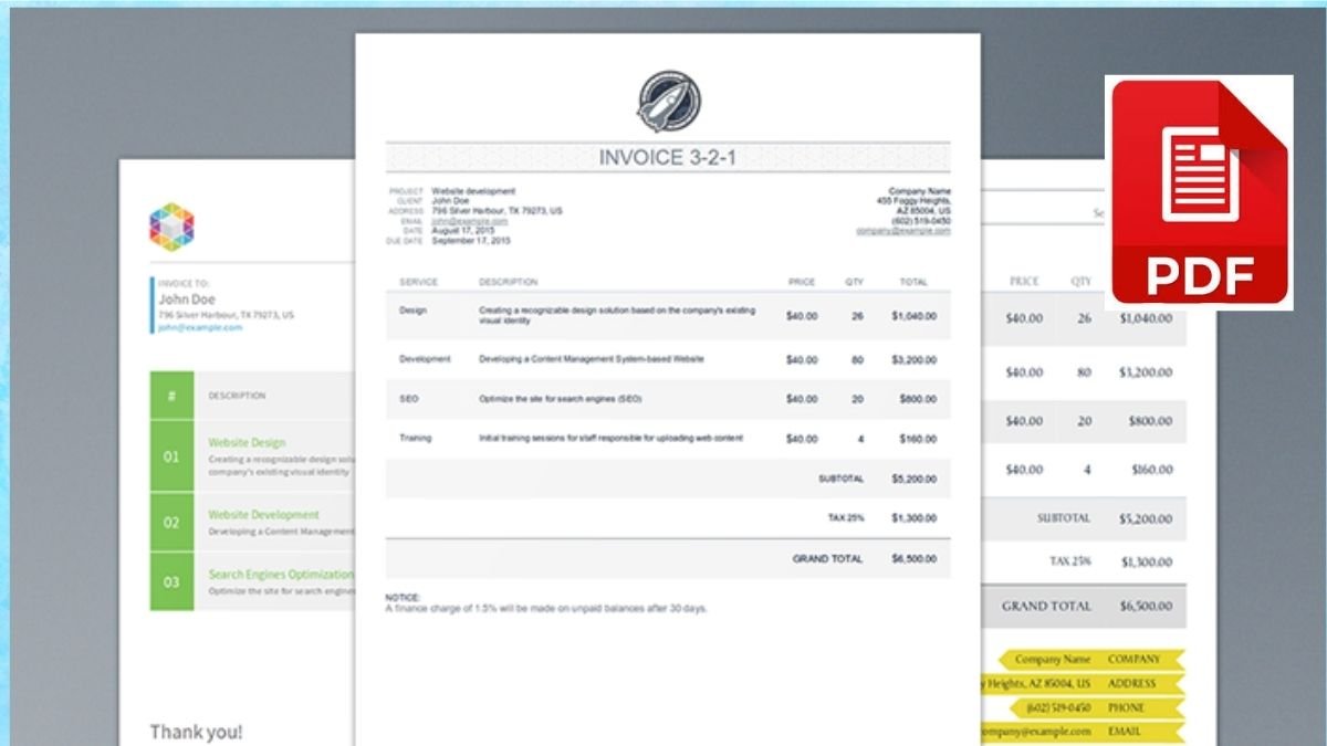 PDF invoice generator