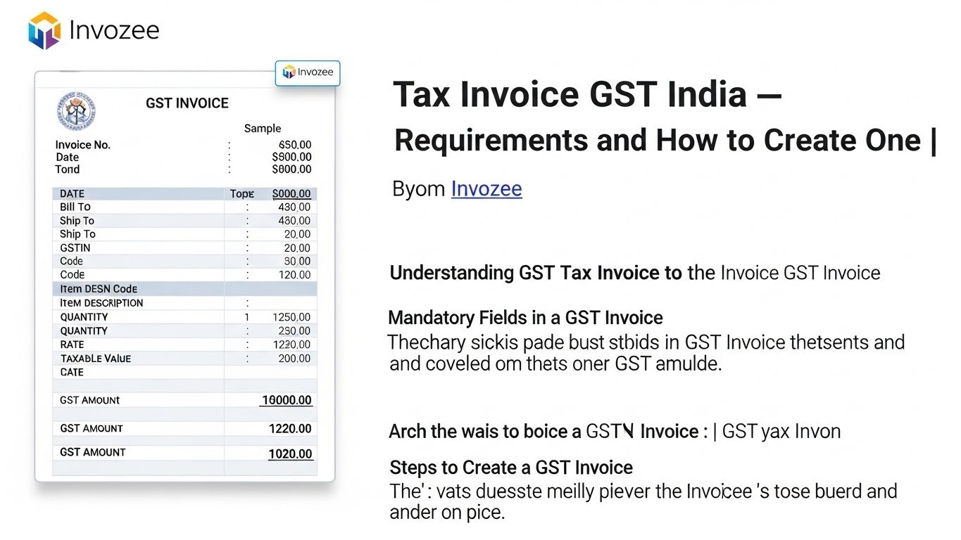 GST Tax Invoice India